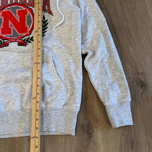 Charlie Hustle Nebraska Cornhuskers Hoodie N Logo Go Big Red Sweatshirt Small - Picture 3 of 7